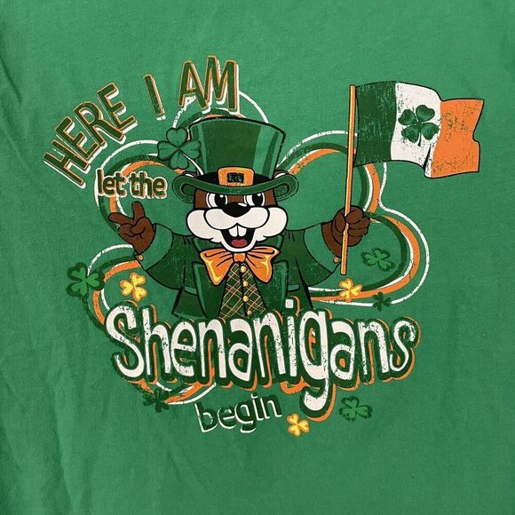 Buc-ee’s Youth T-shirt St. Patrick’s Day YS Small Let The Shenanigans Begin - Picture 8 of 8
